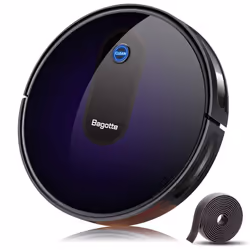 Robotic Vacuum, Bagotte Robot Vacuum Cleaner, 2000Pa Strong Suction Robot Vacuum Mop, 2.7in Super-Thin, Boundary Strips Inclu ...