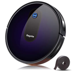 Robotic Vacuum, Bagotte Robot Vacuum Cleaner, 2000Pa Strong Suction Robot Vacuum Mop, 2.7in Super-Thin, Boundary Strips Included, Smart Self-Charging,