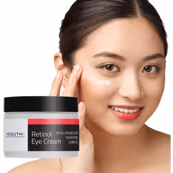 Retinol Eye Cream 2.5% from YEOUTH Boosted w/Retinol, Hyaluronic Acid, Caffeine, Green Tea, Anti Wrinkle, Anti Aging, Firm Skin, Even Skin Tone,