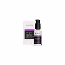 Anti-aging Super Serum, Ferulic Acid, Vitamin C, Vitamin E, Hyaluronic Acid by YEOUTH. Night Cream and Day Cream. Face Cream  ...