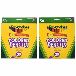 Crayola 50ct Long Colored Pencils (68-4050) Pack of 2