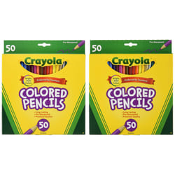 Crayola 50ct Long Colored Pencils (68-4050) Pack of 2