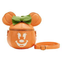 Disney Minnie Mouse Pumpkin Glow Face Crossbody Bag