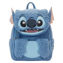 Loungefly Stitch backpack Casual backpack Blue Plush, Polyurethane