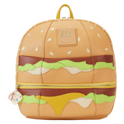 Loungefly McDonald's Big Mac backpack Casual backpack Beige, Brown, Green, White, Yellow Polyurethane