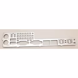 Supermicro MCP-260-00038-0N, Rack, I/O shield, Metal, Metallic, X8DTU-6T+, 1 pc(s)
