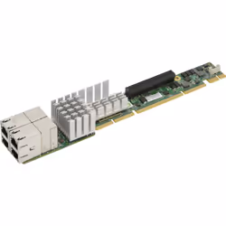 Supermicro AOC-UR-I4XT, Internal, Wired, PCI Express, Ethernet, 10000 Mbit/s, Aluminium, Green