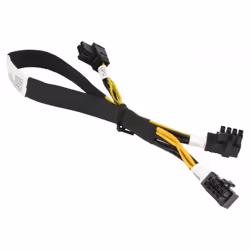 Supermicro CBL-PWEX-0791, 0.36 m, PCI-E (8+6pin), Right, Right, Black, Yellow, Video card