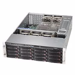 Supermicro SC836BE1C-R1K23B, Rack, Server, Black, ATX, EATX, 1200 W, 2.5,3.5"