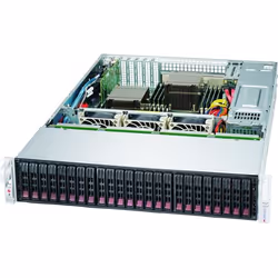 Supermicro SuperChassis 216BE1C4-R1K23LPB, Rack, Server, Black, ATX, EATX, 2U, Fan fail, HDD, LAN, Power