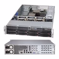 Supermicro SuperChassis 825TQC-R1K03WB, Rack, Server, Black, 1000 W, 3.5", 5 - 35 °C