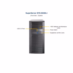 Supermicro 5039A-i Intel C422 LGA 2066 Mid-Tower Workstation Barebone System