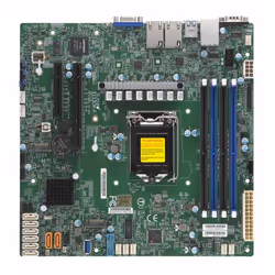 Supermicro X11SCH-F, Intel, LGA 1151 (Socket H4), Intel® Celeron®, Intel® Core™ i3, Intel® Pentium®, E-2100, E-2200, DDR4-SDR ...