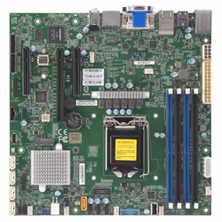 Supermicro X11SCZ-F, Intel, LGA 1151 (Socket H4), Intel® Celeron®, Intel® Core™ i3, Intel® Pentium®, Intel® Xeon®, DDR4-SDRAM ...