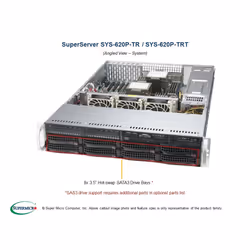 Supermicro SYS-620P-TRT server Rack (2U) Intel® Xeon® 3000 Sequence DDR4-SDRAM 120 W
