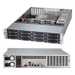 Supermicro CSE-826BAC12-R1K23LPB computer case Rack Black 1200 W