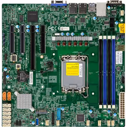 Supermicro MBD-X13SCL-F, Intel, LGA 1700, Intel® Pentium®, Intel® Xeon®, DDR5-SDRAM, 128 GB, DIMM