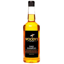 Woody's Men's Daily Shampoo- For All Hair Types With Vitamin B5  E  Aloe Vera  Ginger  32 Fluid Ounce - 1 Pack