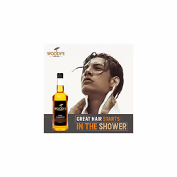 Woody's Men's Daily Shampoo- For All Hair Types With Vitamin B5  E  Aloe Vera  Ginger  32 Fluid Ounce - 1 Pack