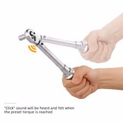 Amazon Basics 1/4-Inch Drive Click Torque Wrench - 20-150 Inch-lb  2.5-15 Nm