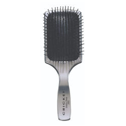 Cricket Visage 395 Paddle Hair Brush for Styling  Detangling  Blow Drying and Styling All Hair Types  Anti-static  Nylon Bristles  Aluminum Finished H