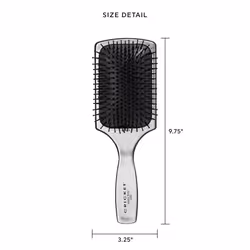 Cricket Visage 395 Paddle Hair Brush for Styling  Detangling  Blow Drying and Styling All Hair Types  Anti-static  Nylon Bristles  Aluminum Finished H