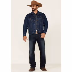 Wrangler Men's Unlined Denim Jacket  Antique Indigo  Large