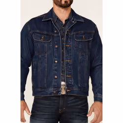 Wrangler Men's Unlined Denim Jacket  Antique Indigo  Large