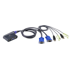 ATEN 2-Port USB KVM switch Blue