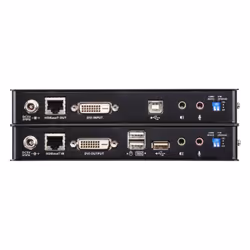 ATEN USB 2.0 DVI Single Link over 1 CAT Cable (100m) KVM Extender with Full USB2.0 support (up to 480Mbps) / HDBaseT2.0