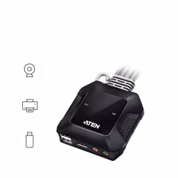 ATEN 2-Port USB-C DisplayPort Hybrid Cable KVM Switch - Additional view 6