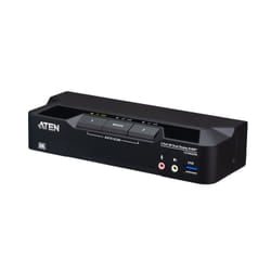 ATEN 2-Port USB 3.0 8K DisplayPort Dual-Display KVMP™ Switch (Cables included)