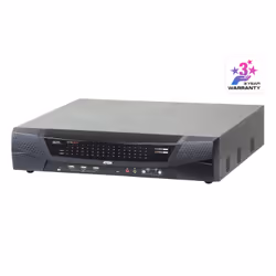 ATEN 64-Port 5-Bus KVM Over IP Switch, with Audio & Virtual Media Support, 1920 x 1200 pixels, Ethernet LAN, 64.24 W, Metalli ...