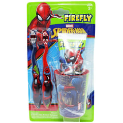 Firefly Spider-Man Dental Care Kids for Children with 2 Brushes, Beaker & Toothpaste (Bubblegum)