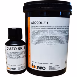 Kiwo | Azocol Z1 Screen Printing Stencil Emulsion | 900g Tub | Diazo No. 6 Sensitiser Included