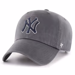 '47 New York Yankees Adjustable Cap Clean Up MLB Charcoal One Size