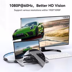 VGA to HDMI Adapter Converter with Audio 1080P 0.15m, dsub to hdmi Converter VGA to HDMI for monitor Adapter VGA Source to HDMI TV/Monitor(ABS Shell)