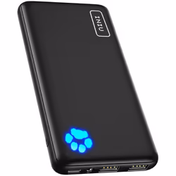 INIU Power Bank, Slimmest & Lightest USB C Triple 3A High-Speed 10000mAh Portable Charger, Flashlight Powerbank Battery Pack ...
