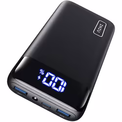 INIU Power Bank, 20W PD3.0 QC4.0 Fast Charging LED Display 20000mAh Portable Charger, 3A Outputs Flashlight Phone Battery Pac ...