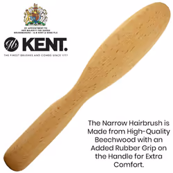 Kent Natural Shine Narrow Grooming Pure Bristle Brush