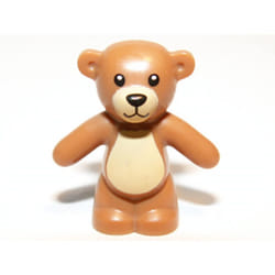 LEGO: Minifig Light Brown Teddy Bear - Boy/Girl Friends Minifigure Toy Animal (Very Small)