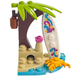 LEGO Friends Accessory Set: Happy Beach with Surfboard and Crab (17 pcs)