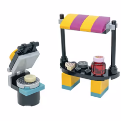 LEGO Friends Accessory Set: Andrea's Booth with Waffles (29 Pcs)