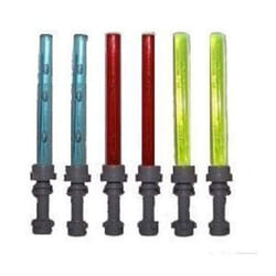 LEGO Lot of 6 Lightsaber for Small Minifigures (2 Red  2 Blue  2 Yello