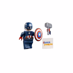 LEGO Superheroes: Captain America Minifig with Jetpack  Tesseract  Mjo