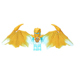 LEGO Ninjago Crystalized: Zane Dragon Minifigure with Sword and Shurik