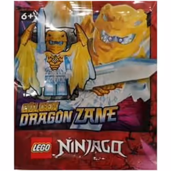 LEGO Ninjago Crystalized: Zane Dragon Minifigure with Sword and Shurik