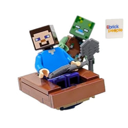 LEGO Minecraft: Steve with Drowned Zombie Minifigures