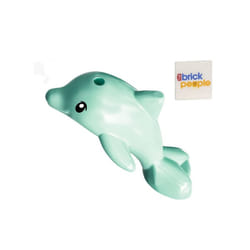 LEGO City Friends: Baby Dolphin Minifigure Aqua (very small  less than 1 inch)