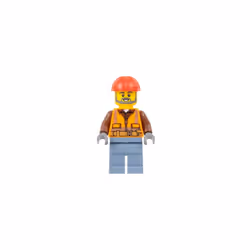 LEGO City: Airport Construction Worker Minifigure with Service Car